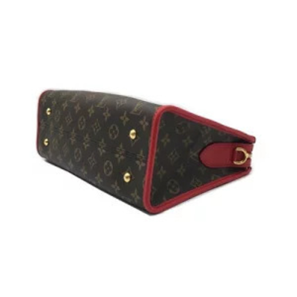 LOUIS VUITTON Popincourt Monogram Canvas Brown Red - Picture 4 of 9